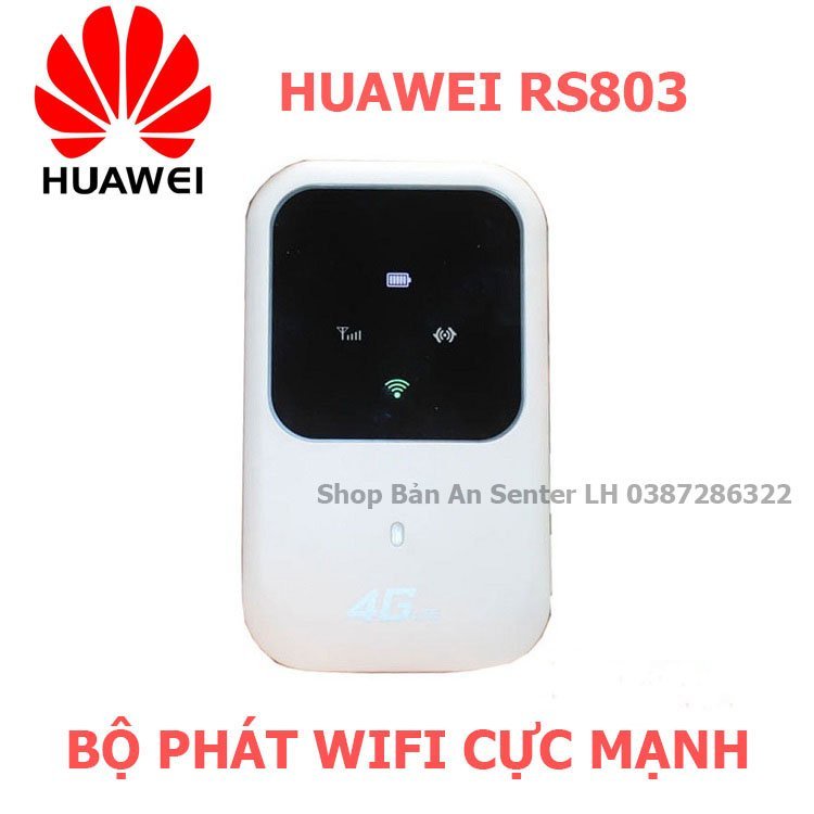 (PHIÊN BẢN MỚI) CỤC PHÁT WIFI 3G 4G DI ĐỘNG HUAWEI RS803 CHẠY BẰNG PIN,ĐA MẠNG,SIÊU TỐC,CỰC NHANH