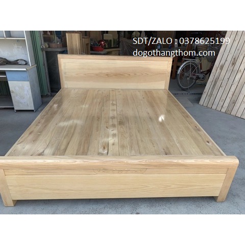 giường gỗ sồi 1m6x2m rác phản