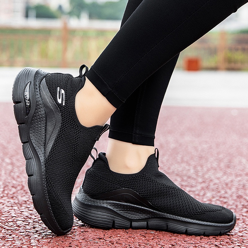 Hàng Có Sẵn Giày Thể Thao Skechers_ GOWALK ArchFit Đế Mềm Nhẹ Thoáng Khí Phối Ren Đơn Giản Cho Nữ