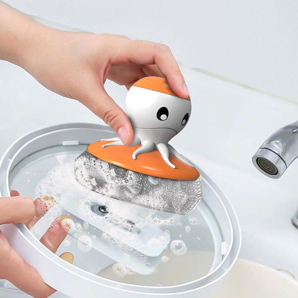 Bàn Chải Chà Rửa Chén Dĩa Khử Nhiễm Mạnh Tự Động Thiết Kế Mới Cho Nhà Bếp