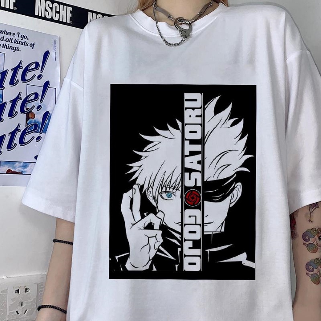 Áo Thun Tay Lỡ Unisex GOJO SATORU Make It Rain VN, Áo Phông Nam Nữ Form Rộng, có hình ảnh video