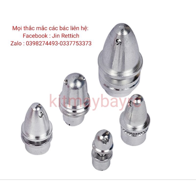 Bộ đầu đạn cho motor Phi 4mm - Trục 6mm