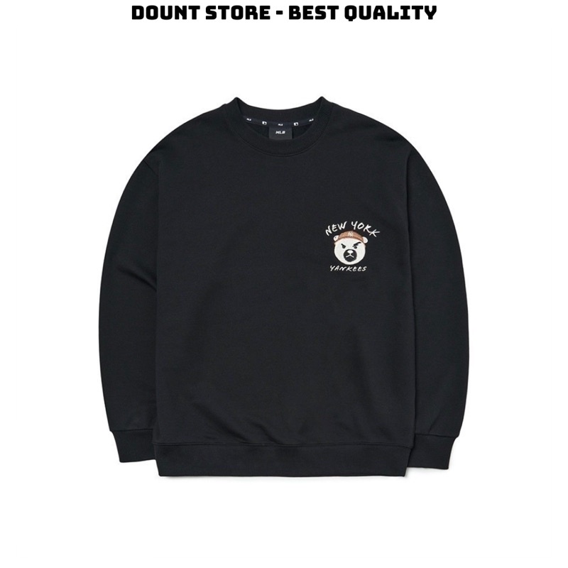 Áo Sweater MLB in Logo vải nỉ cao cấp Áo Swt NY in hình mới nhất