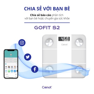 Cân điện tử sức khoẻ thông minh crenot gofit s2 kết nối bluetooth đo phân - ảnh sản phẩm 8