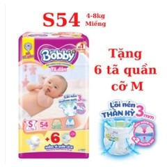 Tã dán sơ sinh  Bobby S80,S54(cộng miếng)