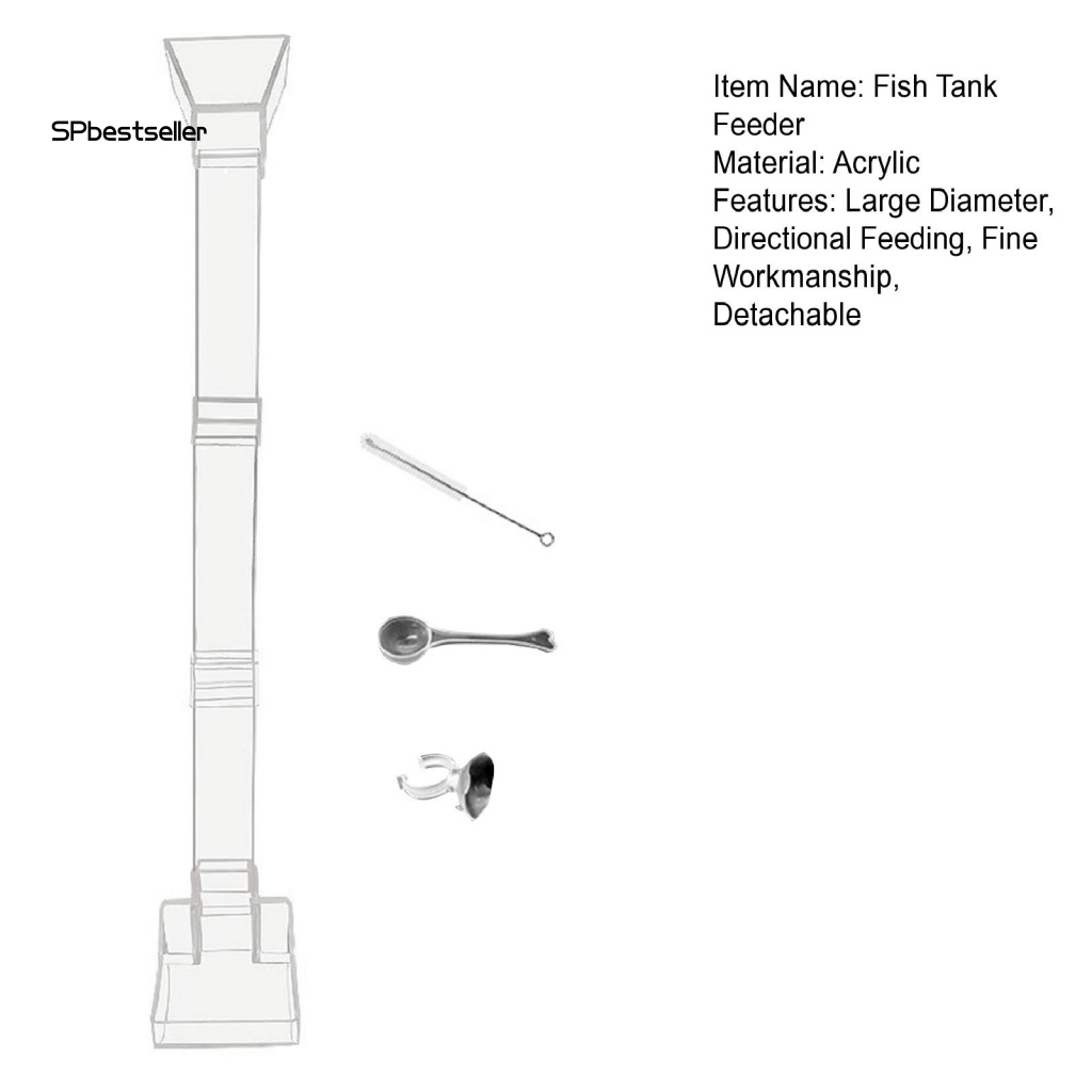 1 Bộ Ống Đựng Thức Ăn Cá Sức Chứa Lớn Tiện Dụng Cho Gia Đình