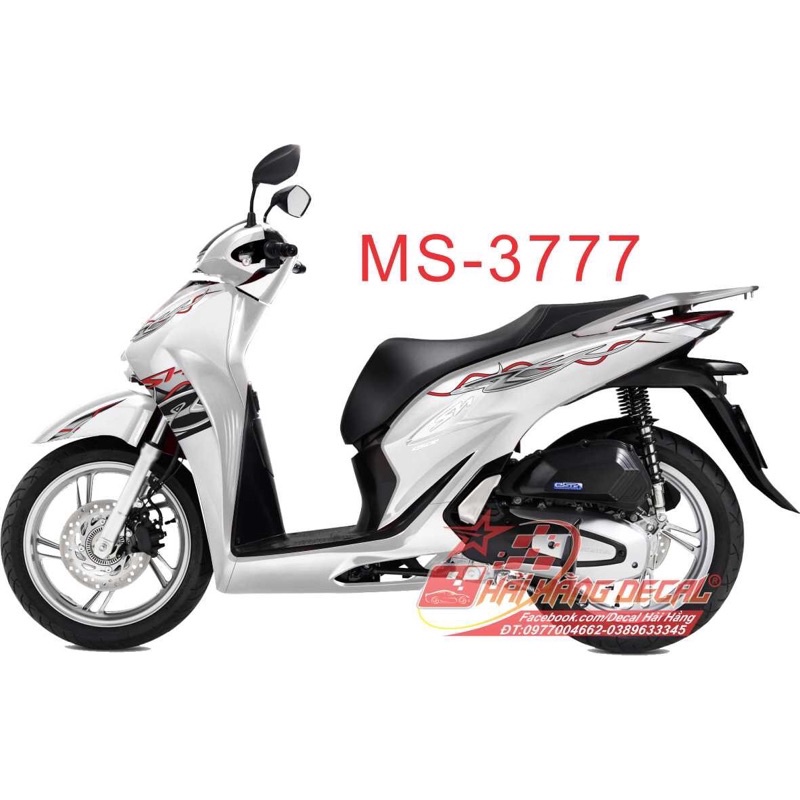 Tem rời SH chỉ đỏ ghi mẫu mới 2020-2022 ( Hàng 3 lớp ).Decal Hải Hằng