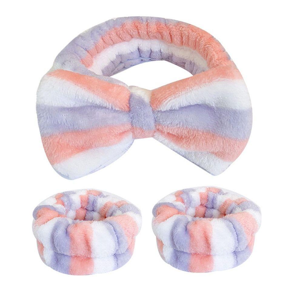 OSIER1 Băng Đô Rửa Mặt / Cổ Tay Bằng Sợi Micro Mềm Mại Thấm Hút Tốt Tiện Dụng Cho Nữ