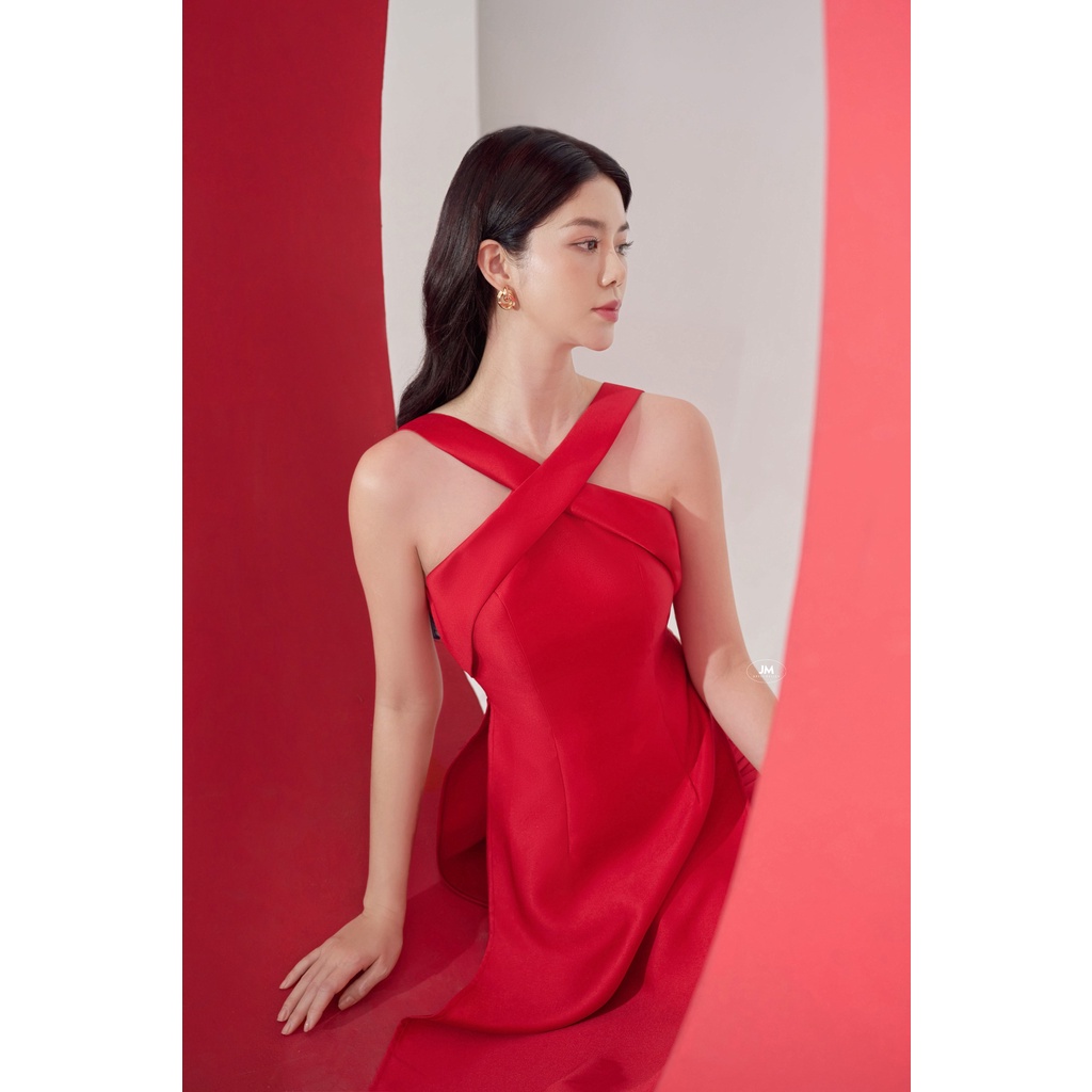 JM Dress Design - Áo dài cổ yếm xếp chồng 2M12.2210TF