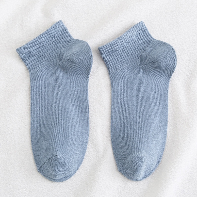 Đôi Vớ Cotton NgắN MàU Trơn ThờI Trang Cho Nữ