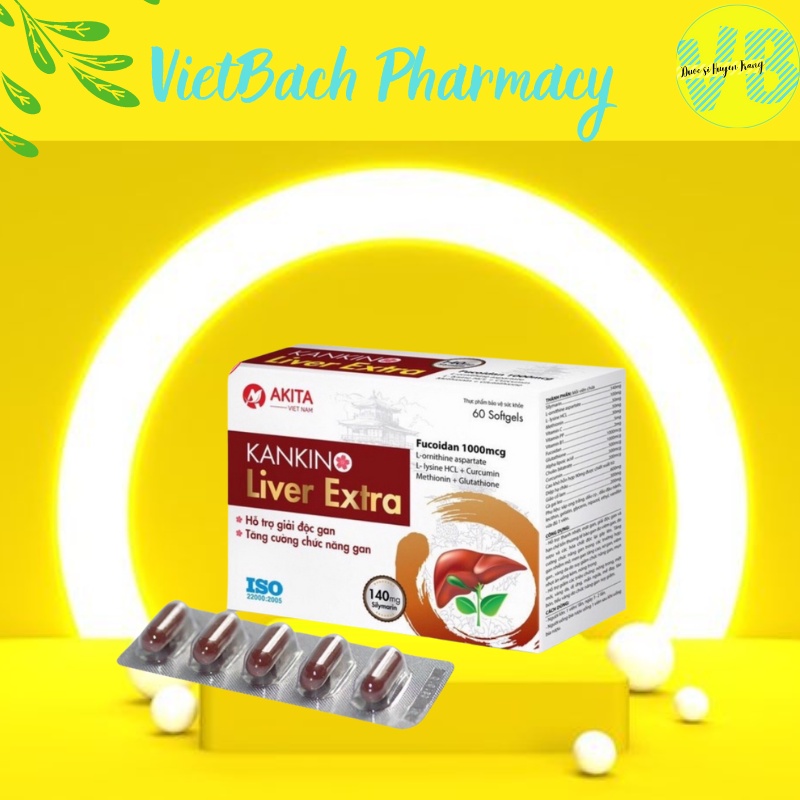 Bổ gan giải độc gan Kankin Liver Extra tăng cường chức năng gan