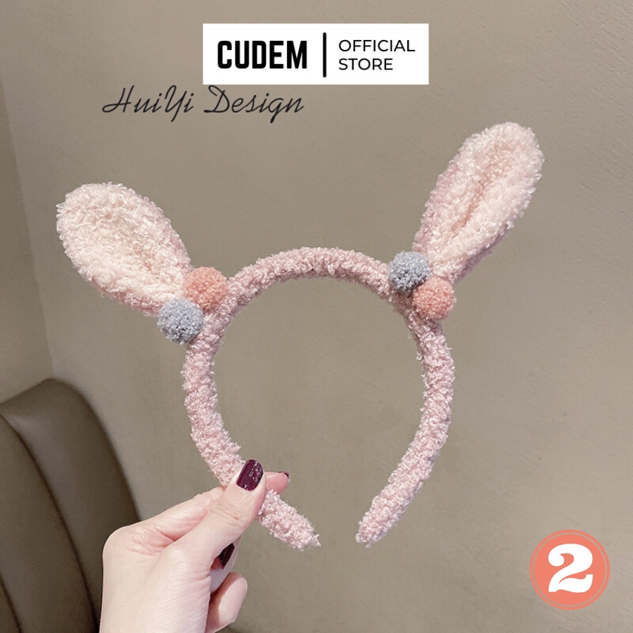 Bờm gấu cute nữ, băng đô rửa mặt gấu cute Hàn Quốc nữ K6