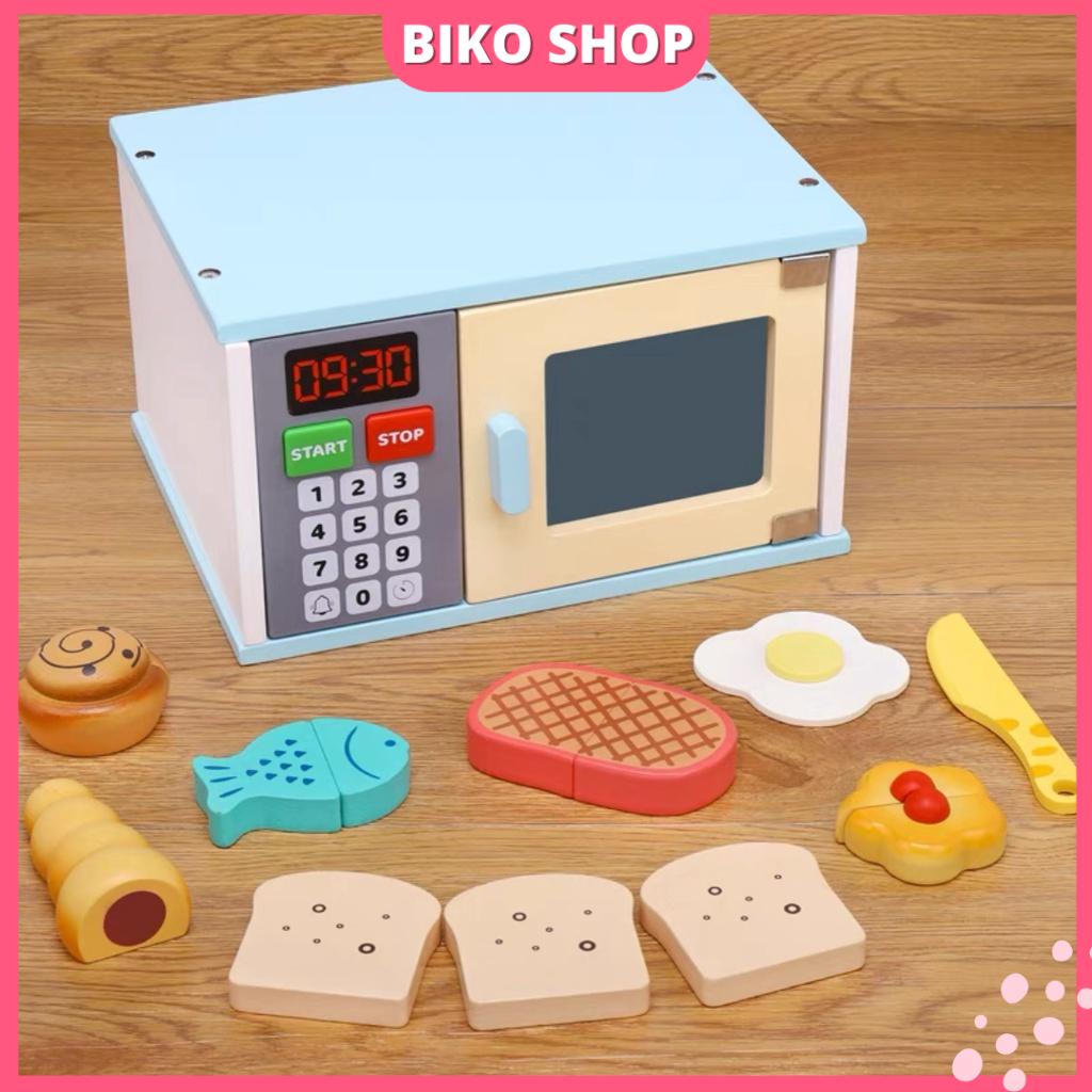 Bộ đồ chơi nấu ăn màu xanh cho bé