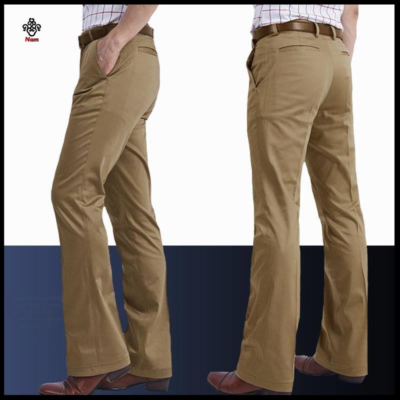 Hàng Mới Về Ch ng cao Qu n ng ng Chính Hãng nam Giới Quần Kaki Ống loe Ôm Vừa Vặn Phiên Bản Hàn Quốc Anh Quốc Giản Dị Trẻ Trung