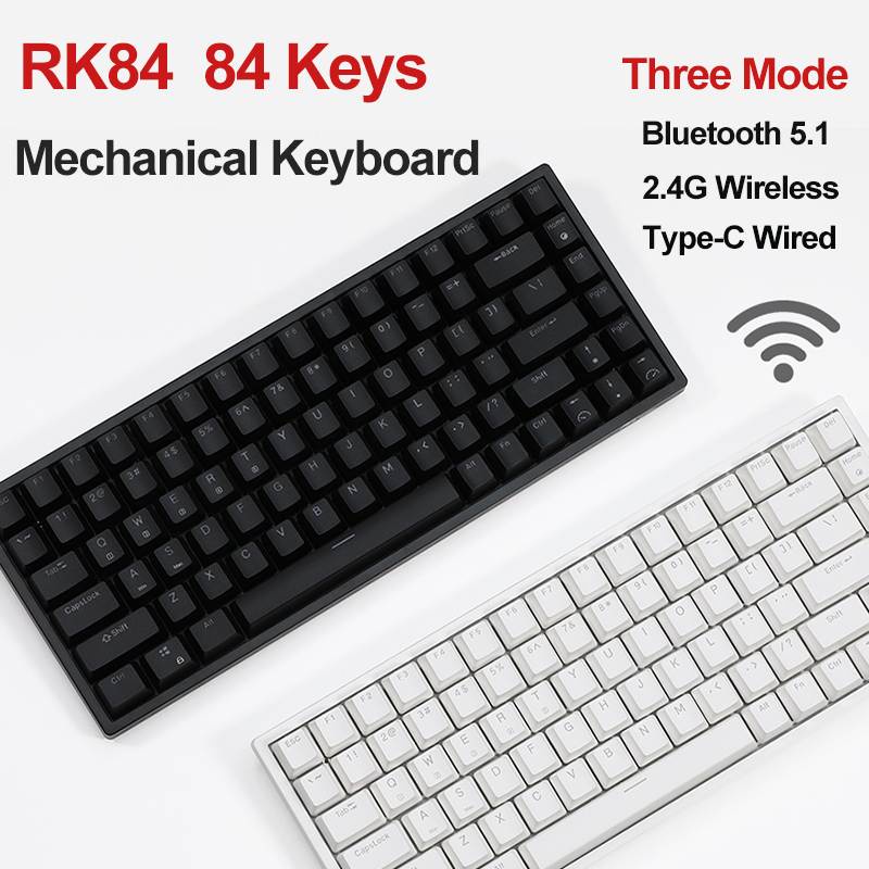 RK84 HOTSWAP - Bàn phím cơ Royal Kludge RK84 Kết Nối 3 Chế Độ Bluetooth 5.0 và Wireless 2.4G, Type C - CHÍNH HÃNG