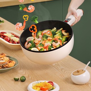 Chảo điện đa năng chống dính công suất lớn dung tích 4-6L có vỉ hấp, Nồi điện xào hấp chiên rán thông minh 2 tầng