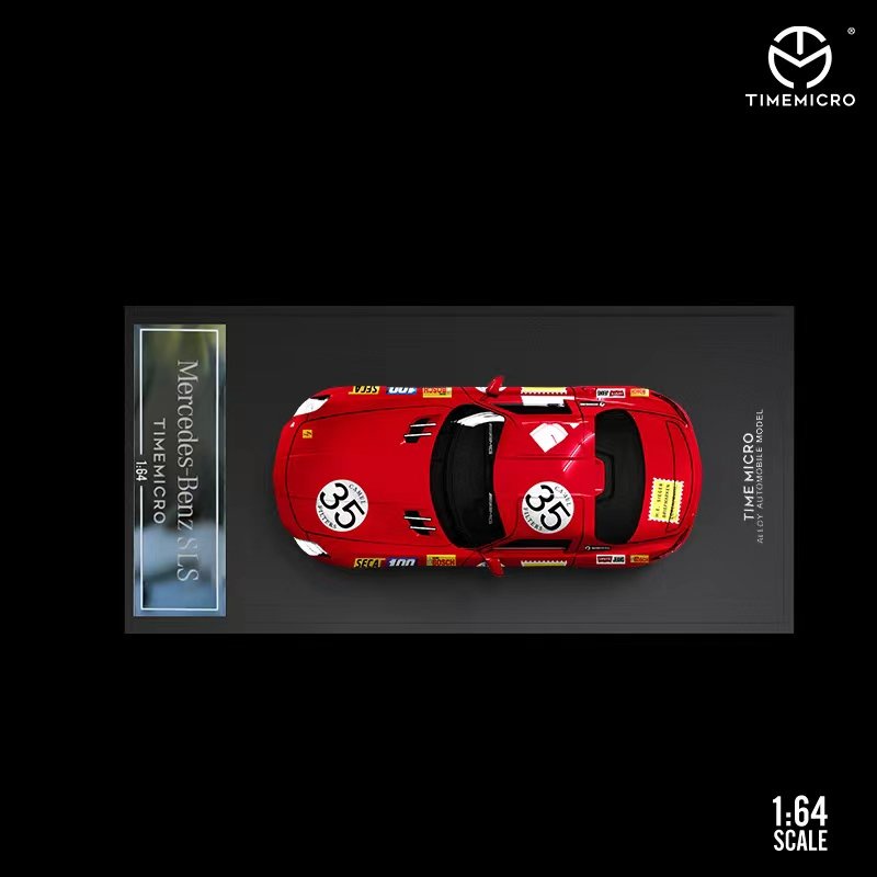 MÔ HÌNH 1:64 TIME MICRO - Mercedes-Benz SLS AMG Red Big #35