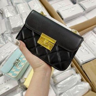 Túi đeo chéo nữ khóa gài c&k da ô trám cao cấp siêu sang chảnh