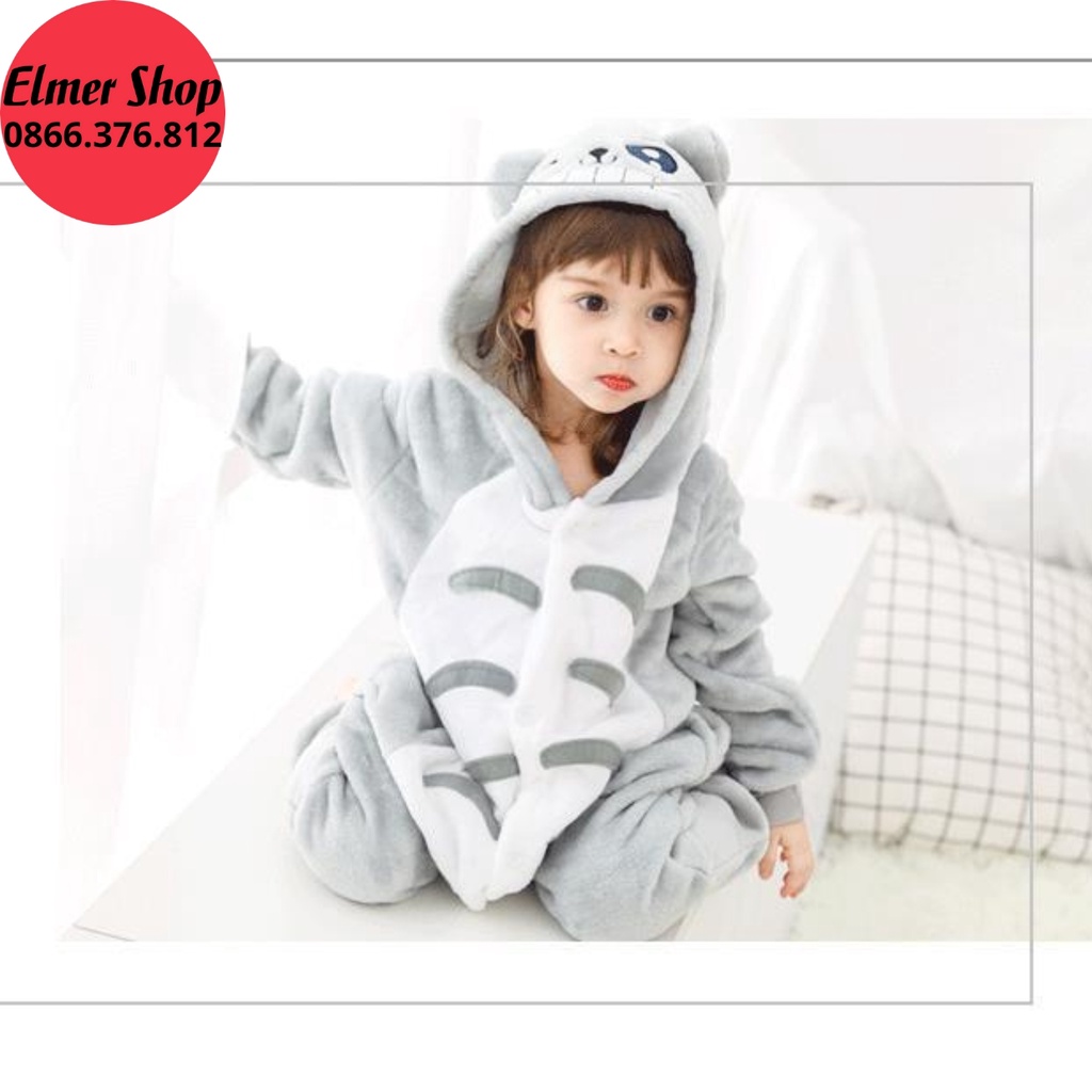 Bộ đồ hình thú cho bé và người lớn Elmer Shop BDTKL04, quần áo mèo Toroto cosplay hoạt hình nhiều màu sắc dễ thương