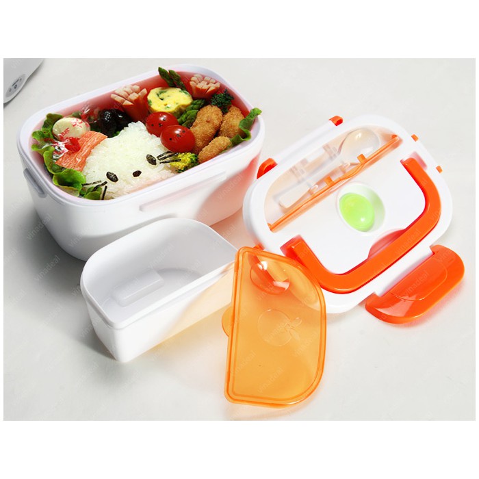 Hộp Đựng Cơm Văn Phòng Cắm Điện Ủ Cơm Hâm Nóng Thức Ăn Ruột Inox Cao Cấp An Toàn Cho Sức Khỏe