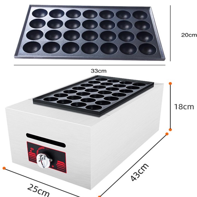 Máy làm bánh bạch tuộc Takoyaki nhật bản 28 lỗ sử dụng gas