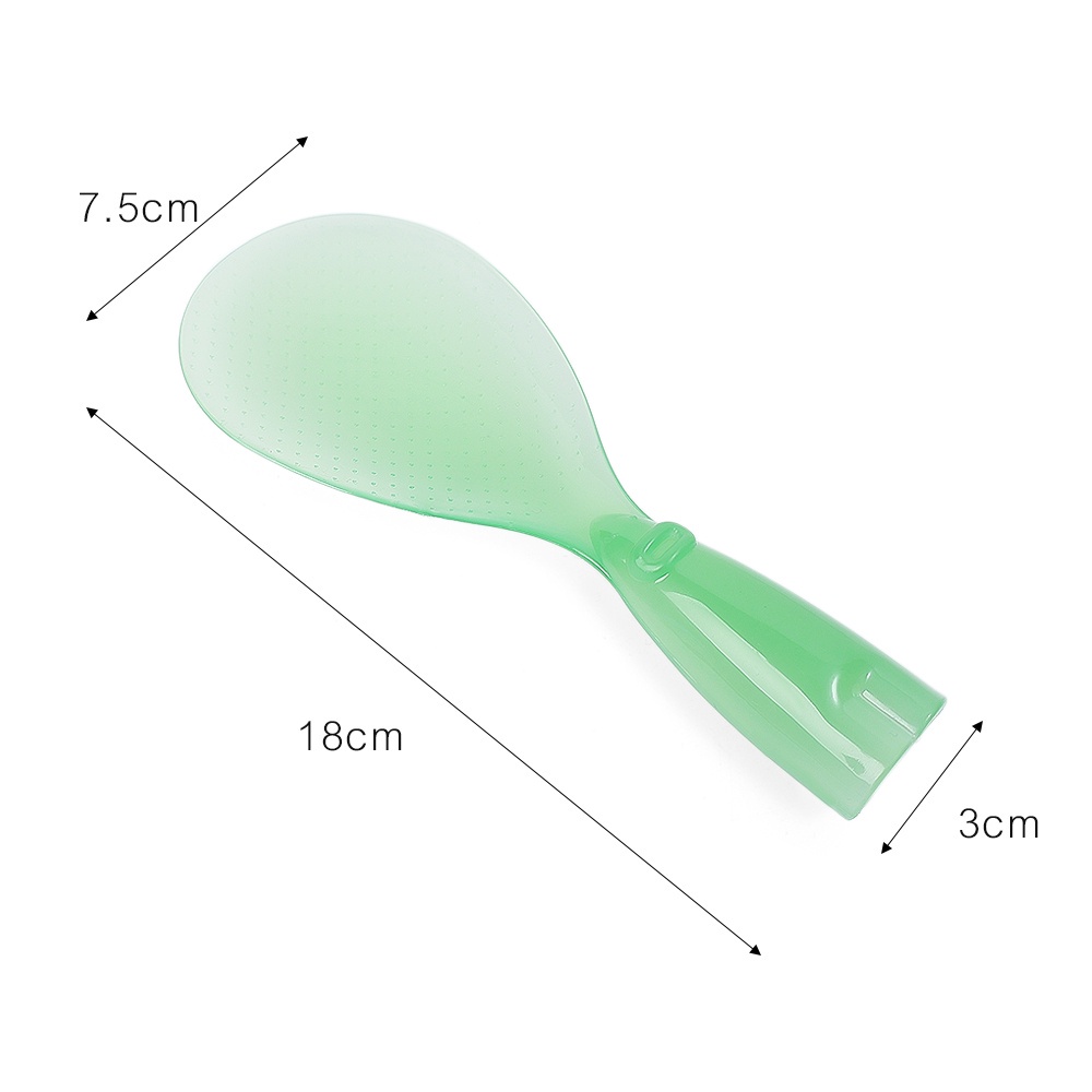 Muỗng Xới Cơm Điện Dọc Dày Dặn Không Dính 3 Màu Lựa Chọn