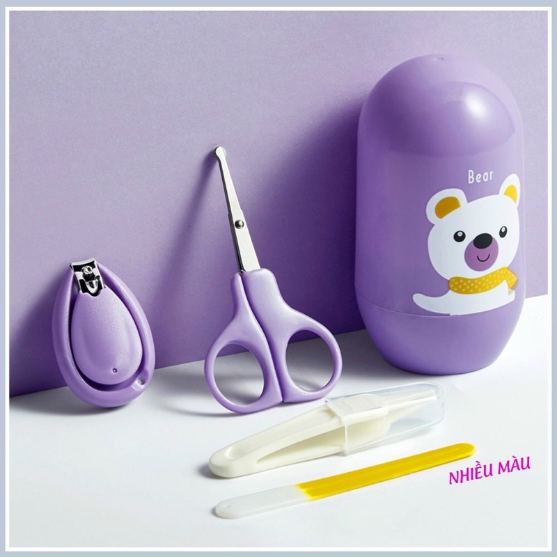 Bộ Bấm Móng Tay Cho Bé Gồm 4 Chi Tiết Tiện Lợi An Toàn