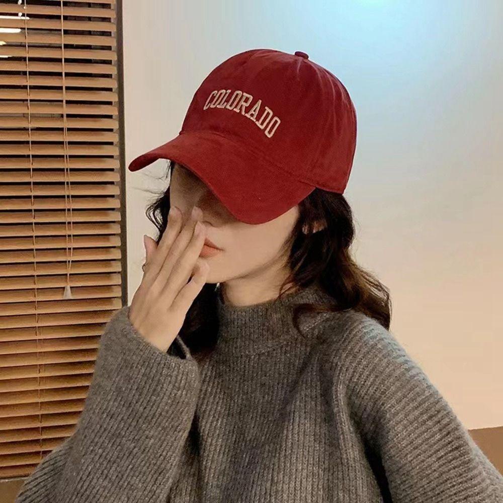 NICKOLAS Mũ Lưỡi Trai Thêu Chữ Thời Trang Đường Phố Cá Tính