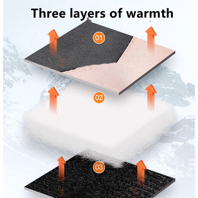 Găng Tay Chạy Xe Đạp / Trượt Tuyết Vải Lông Cừu Giữ Ấm Cảm Ứng Chống Trượt Chống Thấm Nước JP5