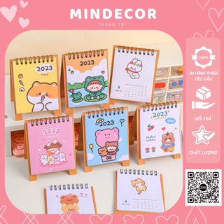 Lịch để bàn mini năm 2023 xinh xắn