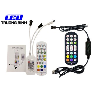 BL324 ĐIỀU KHIỂN LED FULL MÀU ARGB WS2812B WS2811 UCS1903 NHÁY THEO NHẠC HOOX TROWJ APP VAF REMOTE