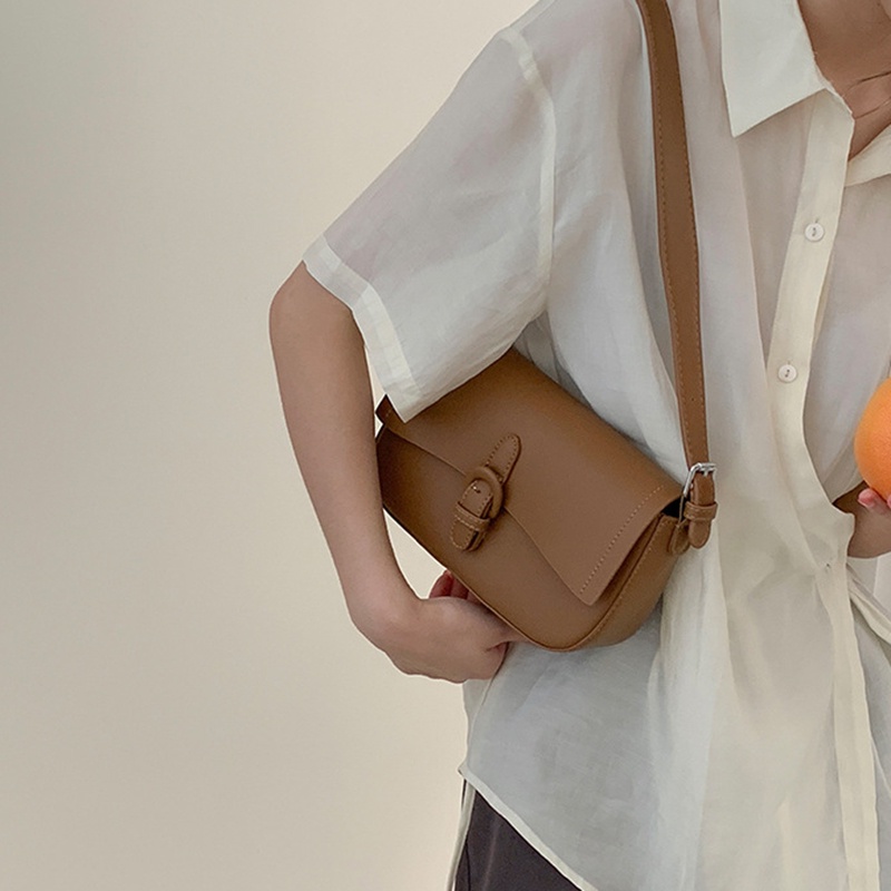 Túi Đeo Chéo Hình Vuông Cỡ Nhỏ Phong Cách Hàn Quốc Cổ Điển Thời Trang Cao Cấp Cho Nữ