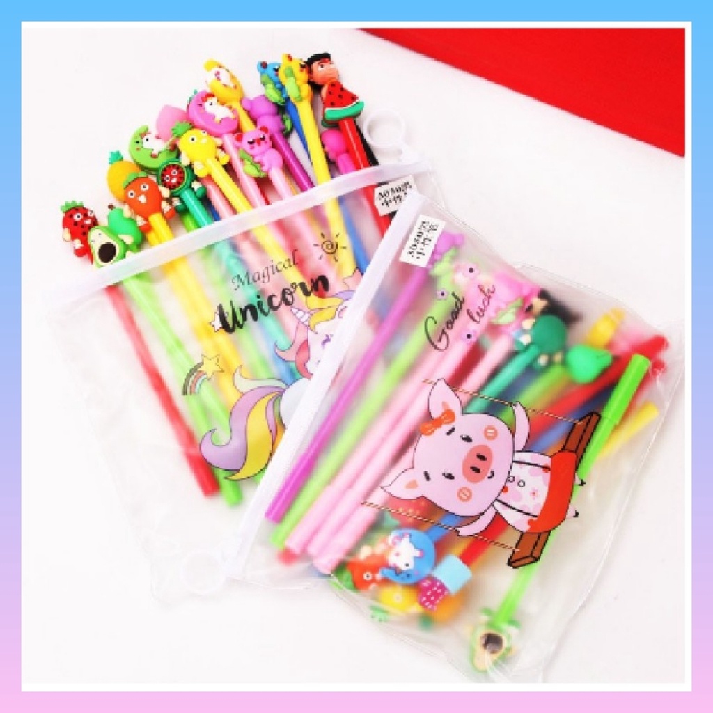 Set 20 cây bút bi Ngộ Nghĩnh hình thú cute đáng yêu dễ thương