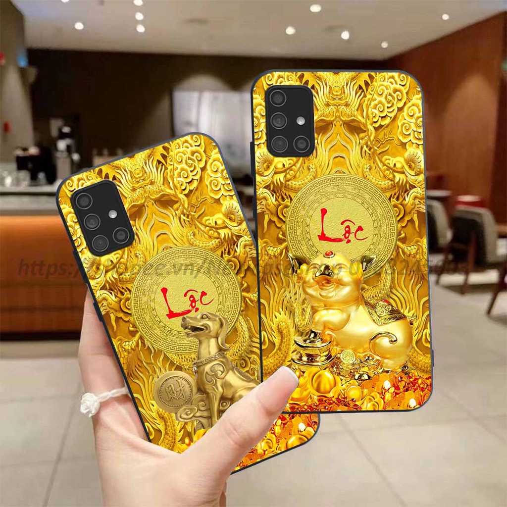 Ốp Samsung A21s / A31 / A51 / A71 in hình 12 Con Giáp Tài Lộc 3D