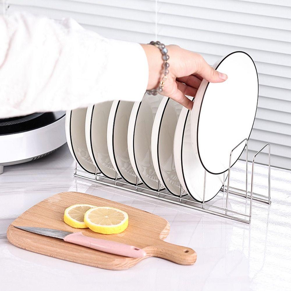 Giá Đỡ Chén Dĩa Ráo Nước Bằng Thép Không Gỉ Tiện Dụng Cho Nhà Bếp