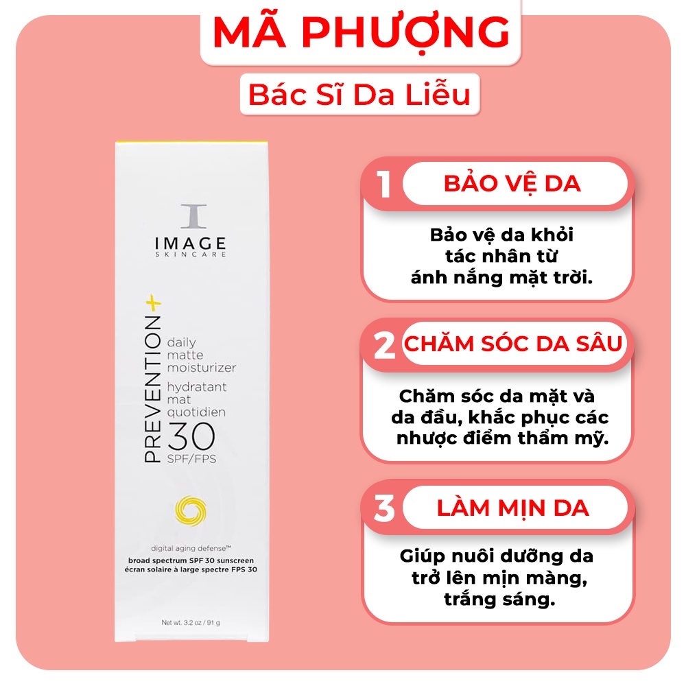 [CHÍNH HÃNG] Kem Chống Nắng Cho Da Dầu Image Skincare SPF30+ 91g