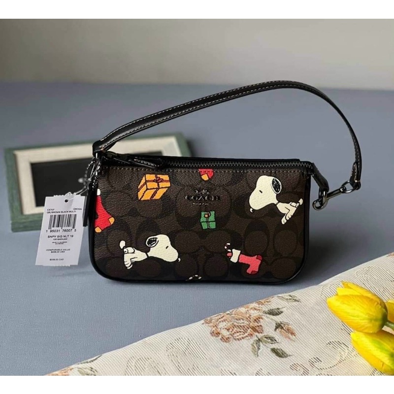 📛RẺ VÔ ĐỊCH📛TÚI COAH X PEANUTS NOLITA NỮ HOẠ TIẾT MỚI