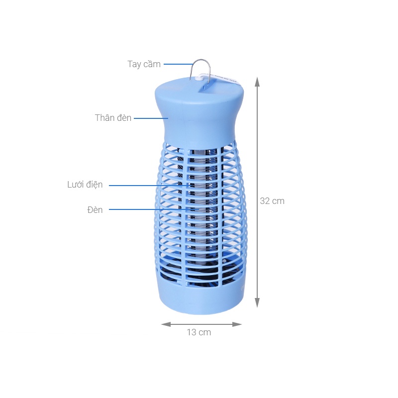 Đèn Bắt Muỗi Côn Trùng COMET CM069 6W Đa Năng, Thiết Kế Nhỏ Gọn, Hiệu Quả Cao, An Toàn