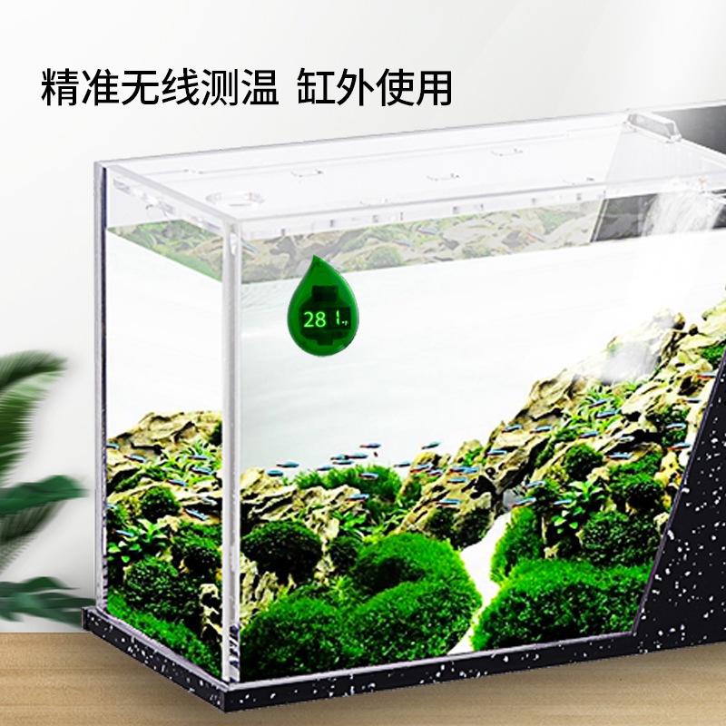 Nhiệt Kế Điện Tử mini Độ Chính Xác Cao Màn Hình LED Kỹ Thuật Số Cho Bể Cá / Rùa