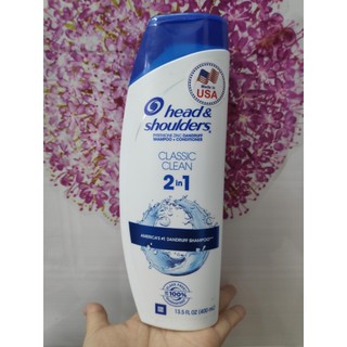 Chai dầu gội xả 2in1 head&shoulders mỹ 400ml/chai