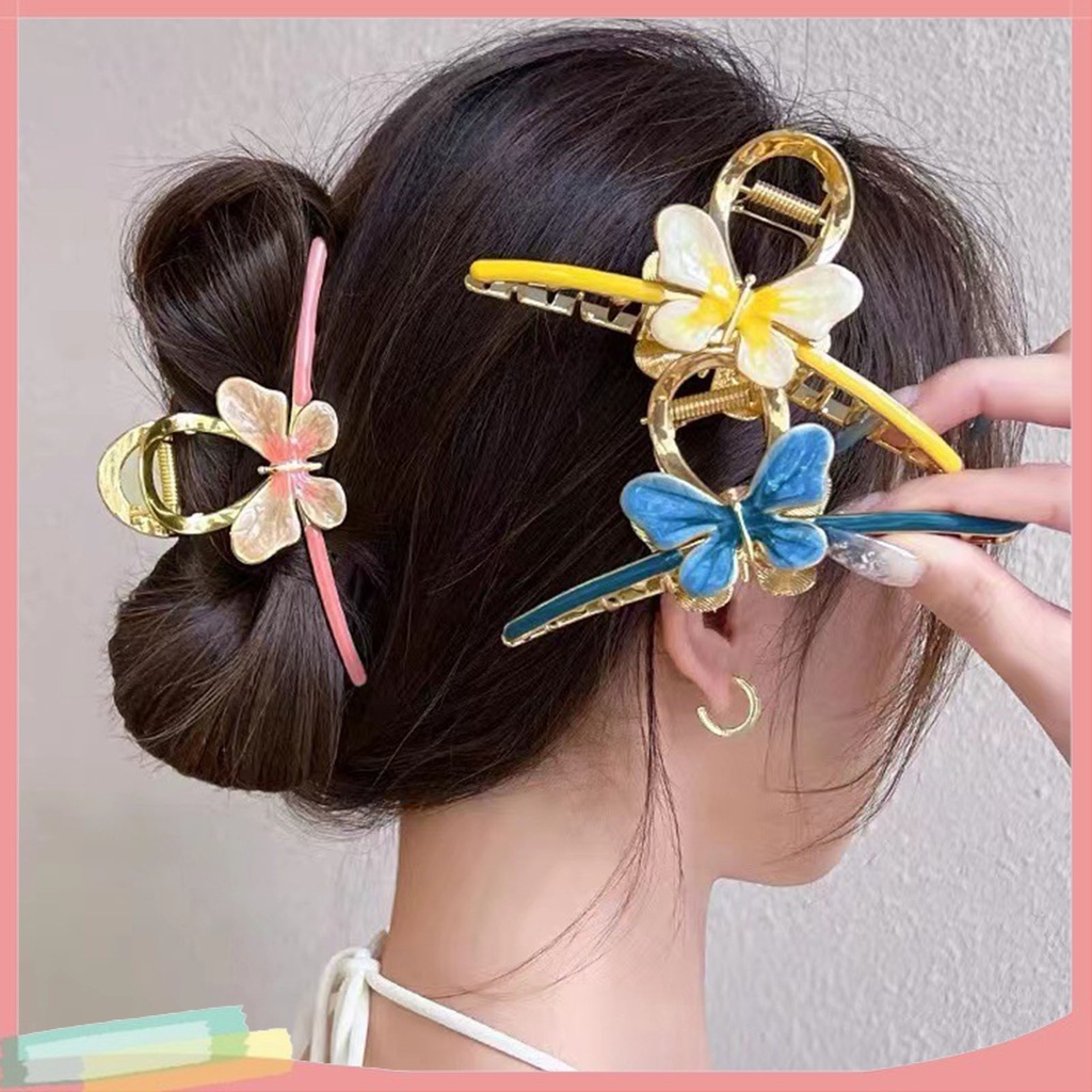 Kẹp Tóc Nữ Hợp Kim Trang Trí Hình Bướm Dễ Thương