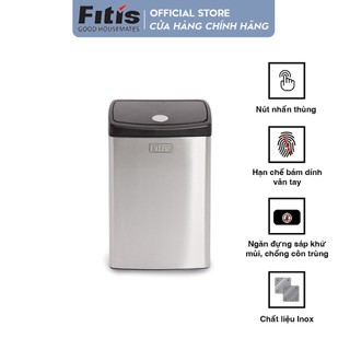 Thùng rác Fitis Premium - Nhấn vuông nhỏ - 15L