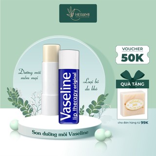 Son dưỡng môi Vaseline Stick 4.8g thỏi chống nứt nẻ không màu