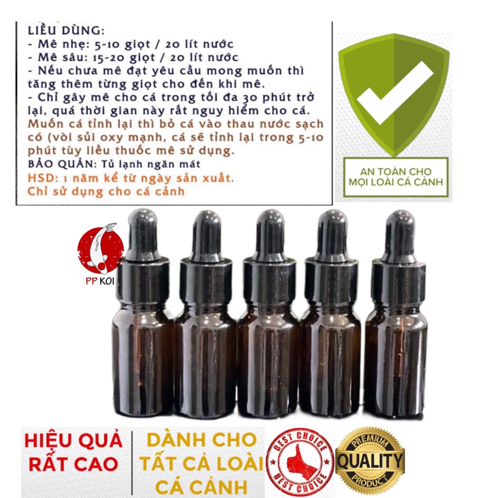 Dung Dịch gây mê chuyên dùng cho cá cảnh