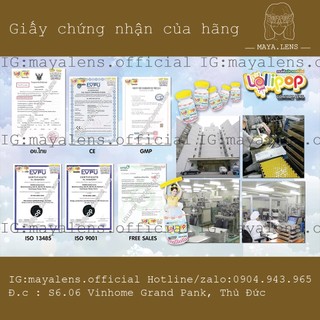Lens Choco Kính Áp Tròng Nâu Đất ( Tặng Kèm Khay Gương)