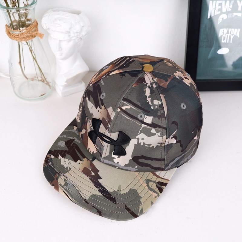Mũ nón lưỡi trai form tròn Under Amour năng động cá tính rằn ri/camo VNXK