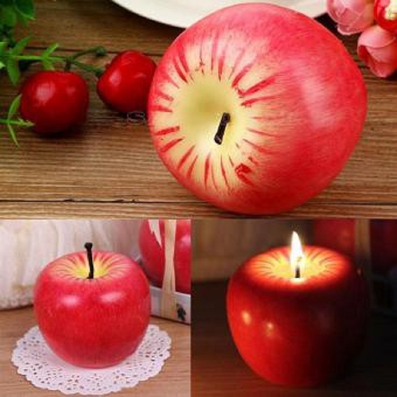 SÁP NẾN HÌNH QUẢ TÁO ĐỎ