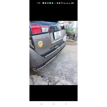 Cản sau inox Innova 2006-2022 inox tấm