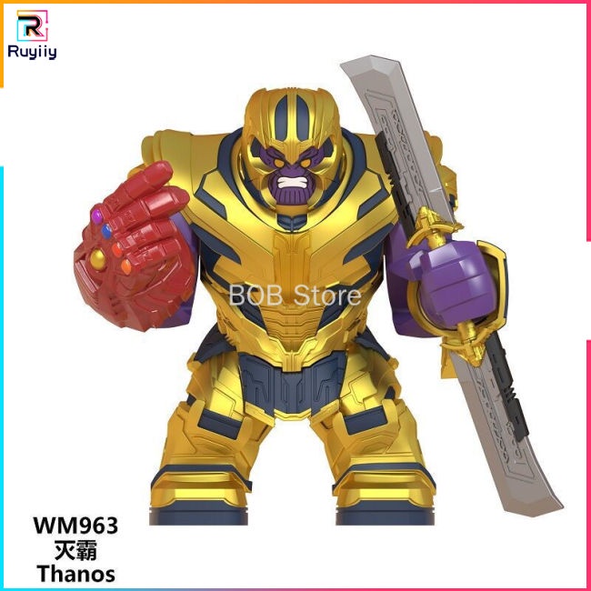 Mô Hình Nhân Vật Siêu Anh Hùng Thanos Thor Captain America RU3