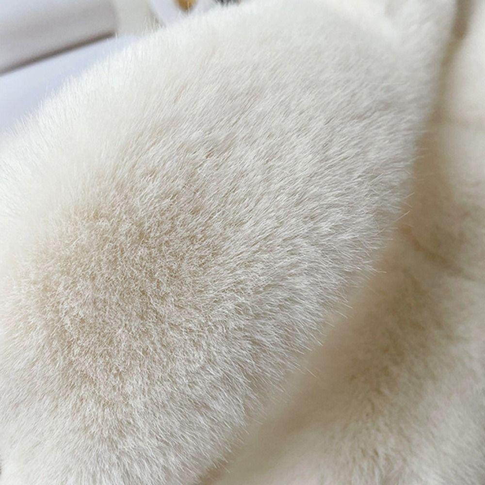 LAY Khăn Choàng Giả Lông Thú Dày Dặn Mềm Mại Thoải Mái Chống Gió Thời Trang